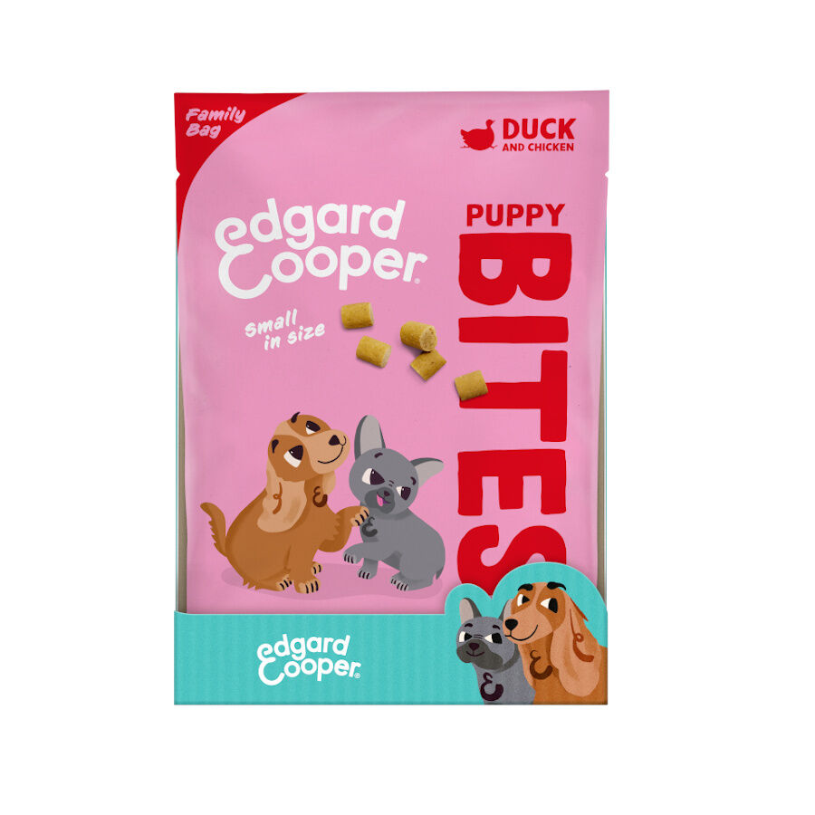 Edgard & Cooper Snacks Mini de Pato e Frango para cachorros  – Pack, , large image number null